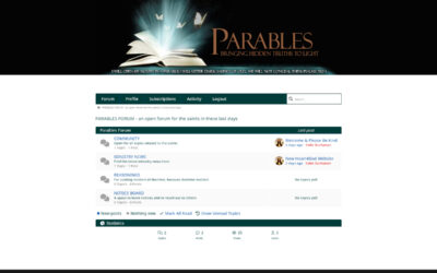 New Parables Forum – An Alternative To Social Media